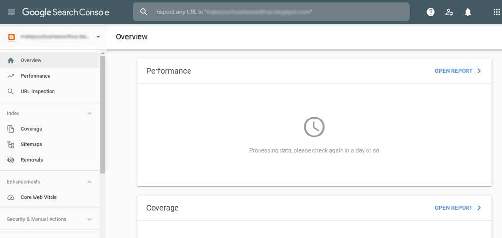 search console after approval
