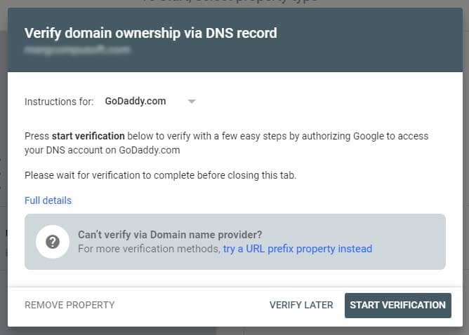 godaddy verification