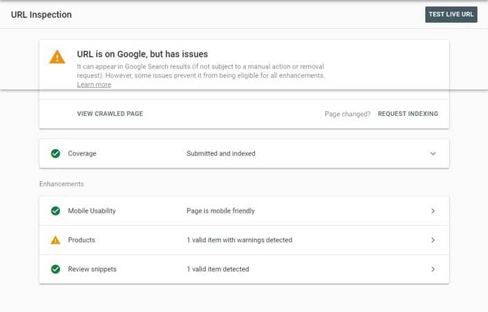 search console performance