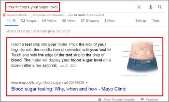 Google feature snippet fs2